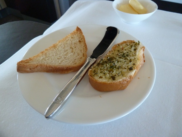 Toast and garlic bread.